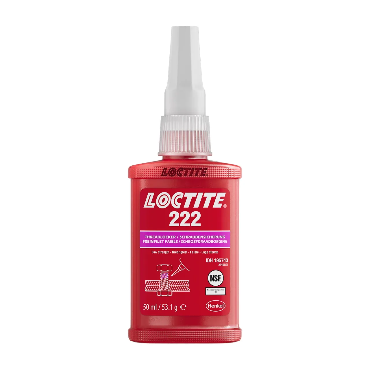 LOCTITE 222 – Kılcal Etkili Düşük Mukavemetli Vida Sabitleyici