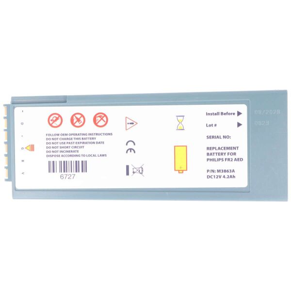Lithiumbatterie passend für Philips, Laerdal Heartstart Forerunner 2, 2+, M3863A