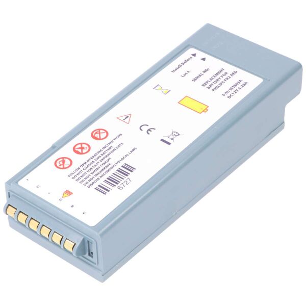 Lithiumbatterie passend für Philips, Laerdal Heartstart Forerunner 2, 2+, M3863A