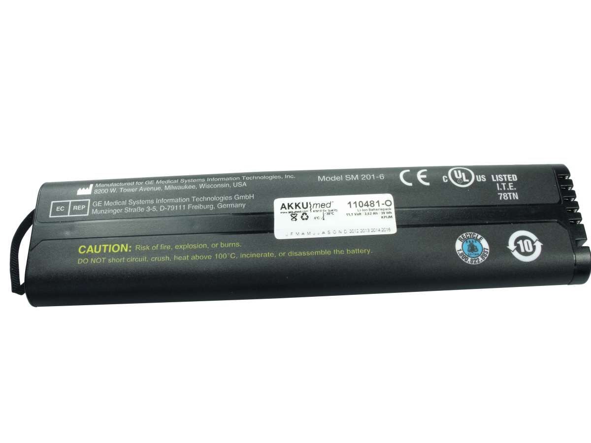 Original Li Ion Akku Datex-Ohmeda Monitor F, FM