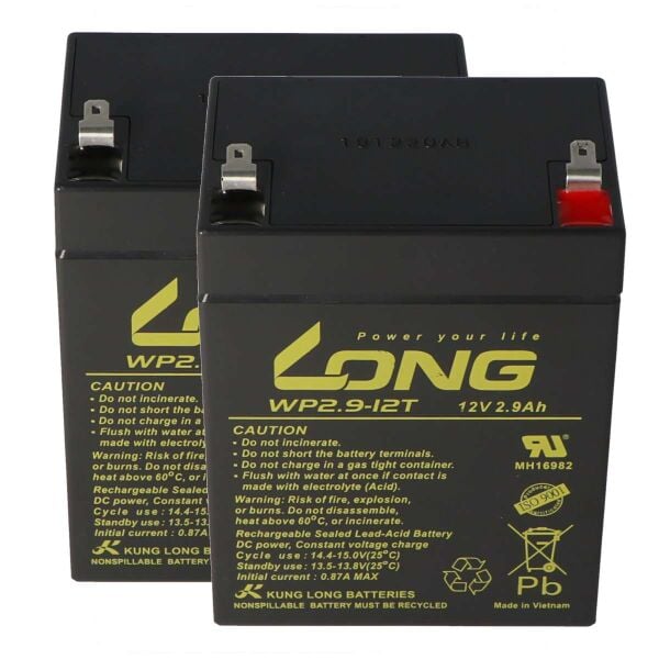 Akku passend für Lifter Sabina 2, Sabina Lifter II, Akku für Patienten-Aufstehhilfe, 2 Stück