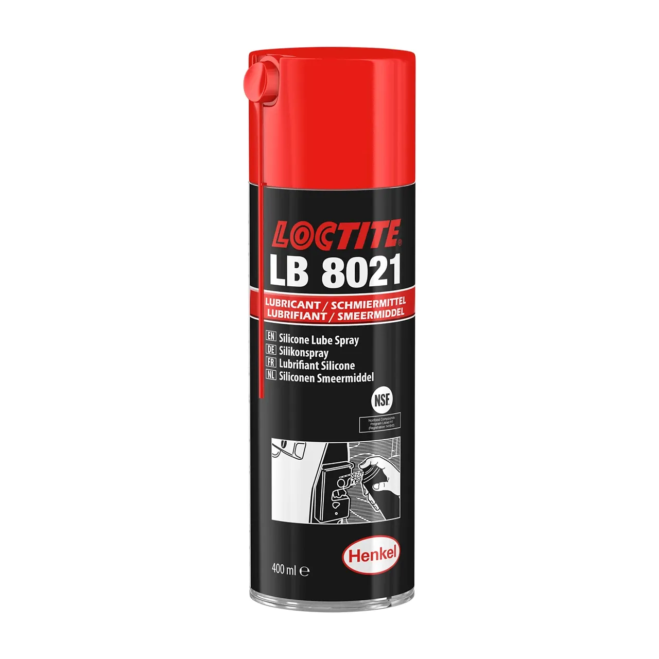 LOCTITE LB 8021 – Silikon Bazlı Çok Amaçlı Yağlayıcı Sprey