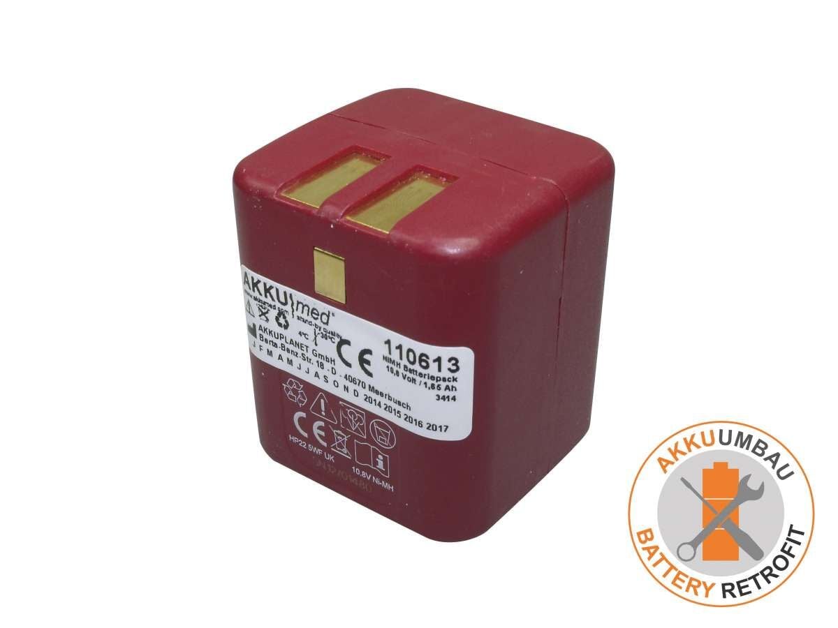 NiMH Akkuumbau passend für de Soutter AB450