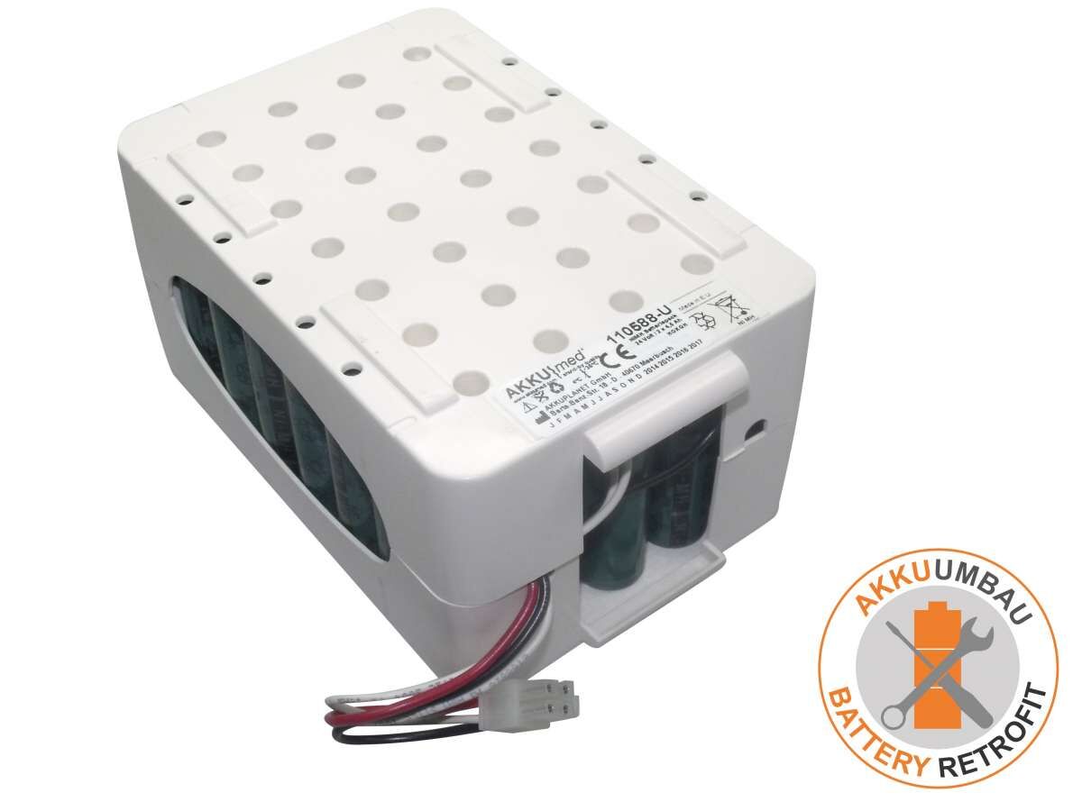 NiMH Akkuumbau passend für Air Liquide Medical System Taema Monnal T75