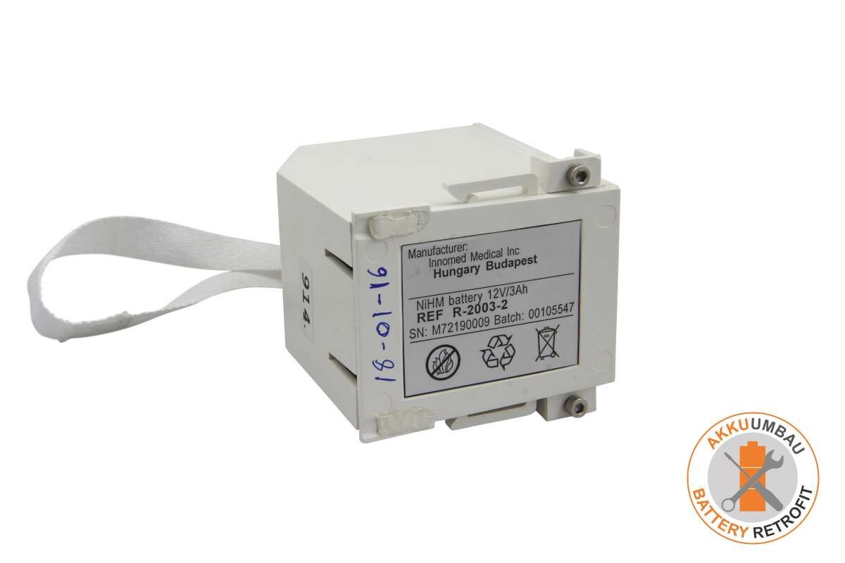 NiMH Akkuumbau passend für Artema, Innomed Medical Cardio Aid 200B
