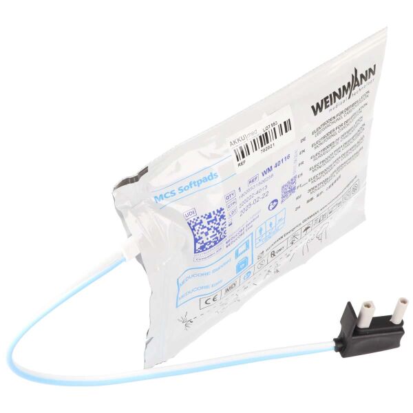 Original Defi-Elektroden Pads Weinmann Meducore Easy - WM40116, 175x140x9,5mm