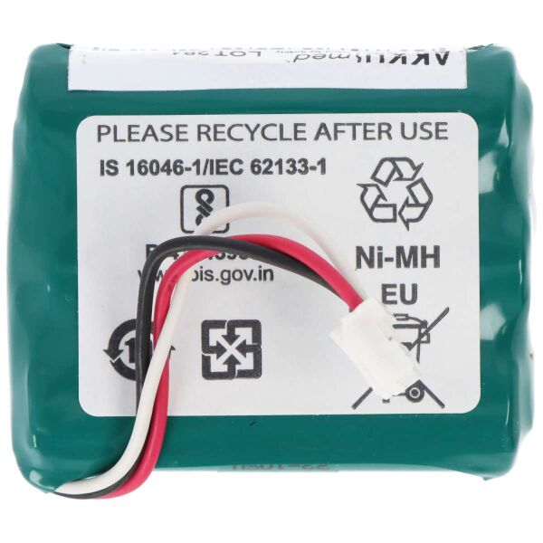 Original NiMH Akku passend für Omron Healthcare HBP-1300 HPM-1300 Blutdruckmessgerät Typ HXA-BAT2000 9065797-O 3,6 Volt 1,9 Ah