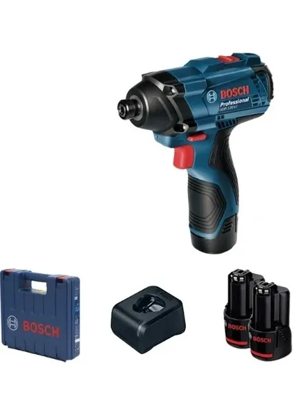 Bosch Professional GDR 120-LI 12 Volt 2.0 Ah Çift Akülü Darbeli vidalama - Çantalı