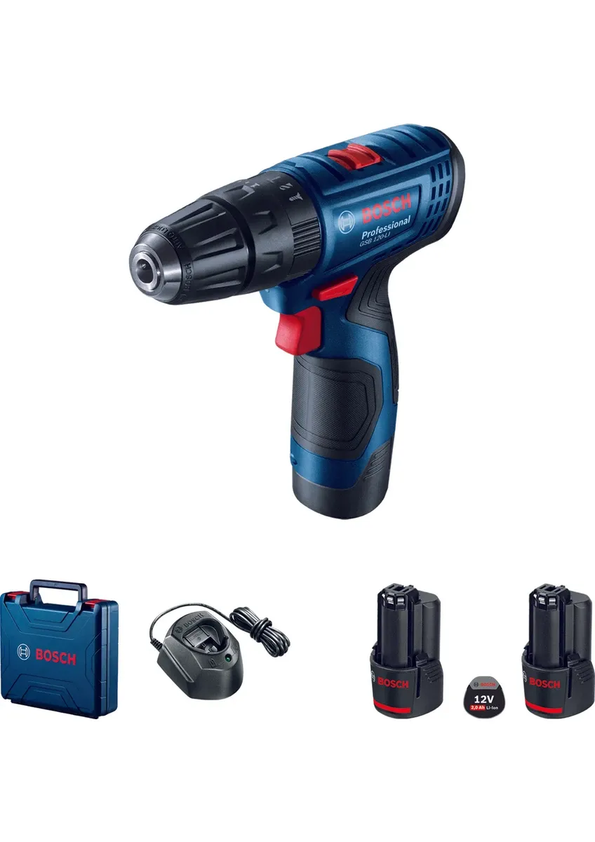 Bosch Professional GSB 120-LI 12 Volt 2,0 Ah Akülü Darbeli Delme/Vidalama