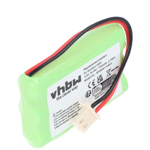 AccuCell Akku Ersatz für Slendertone 3AAA750 für Medizintechnik (750mAh, 3.6V, NiMH)