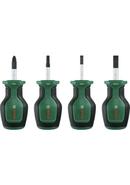 Bosch Kısa Tornavida Seti 4 Parça - 1600A032UJ