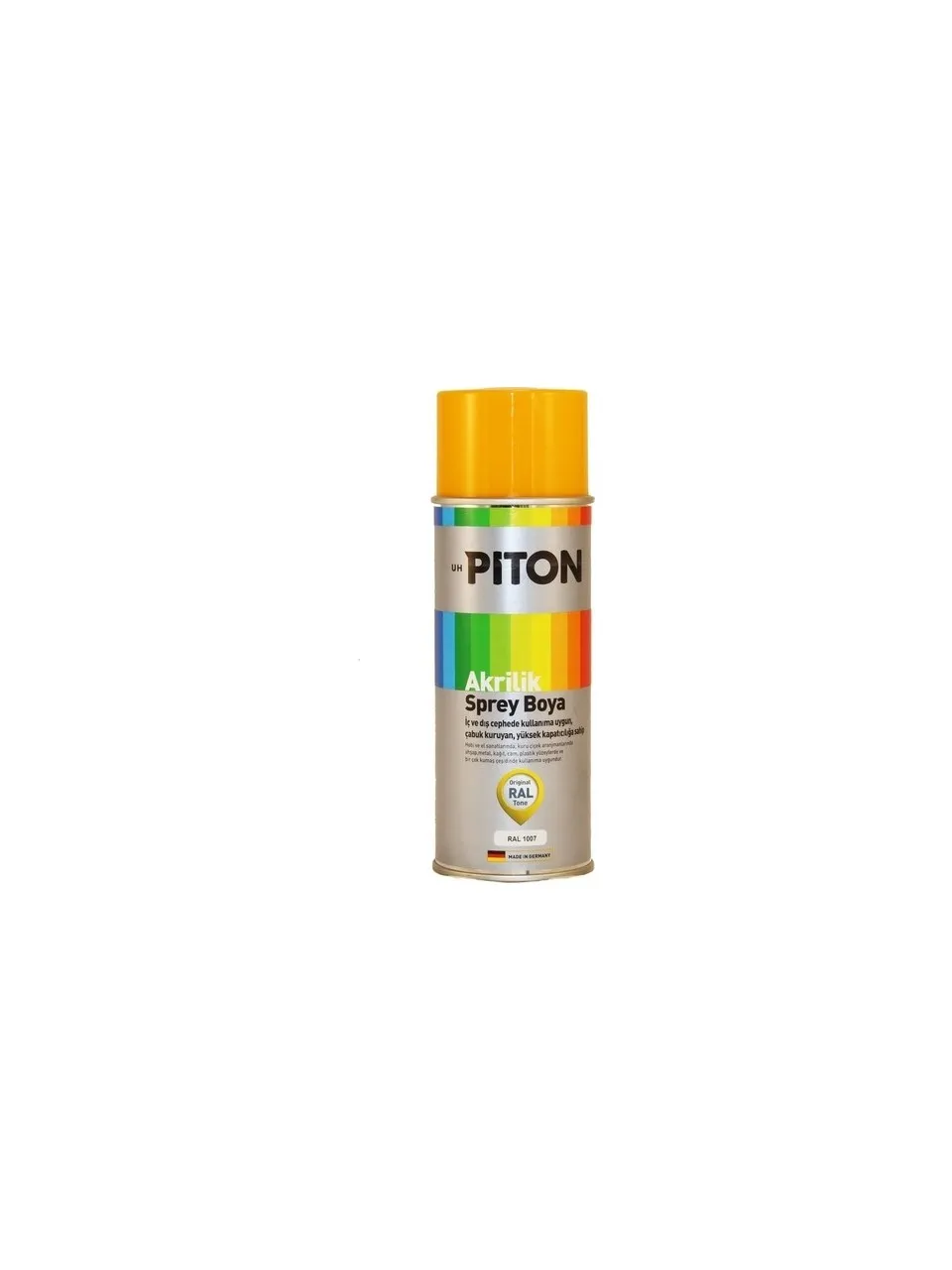 Piton 400 Ml Trafik Sarı Akrilik Sprey Boya