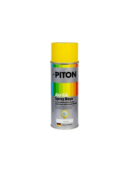 Piton Akrilik Boya Ral 1003 Sinyal Sarı 400 ml Sprey Boya