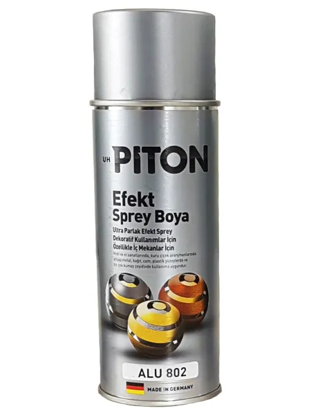 Piton Efekt Sprey Boya - Ultra Parlak Alu 802 - 400 ml