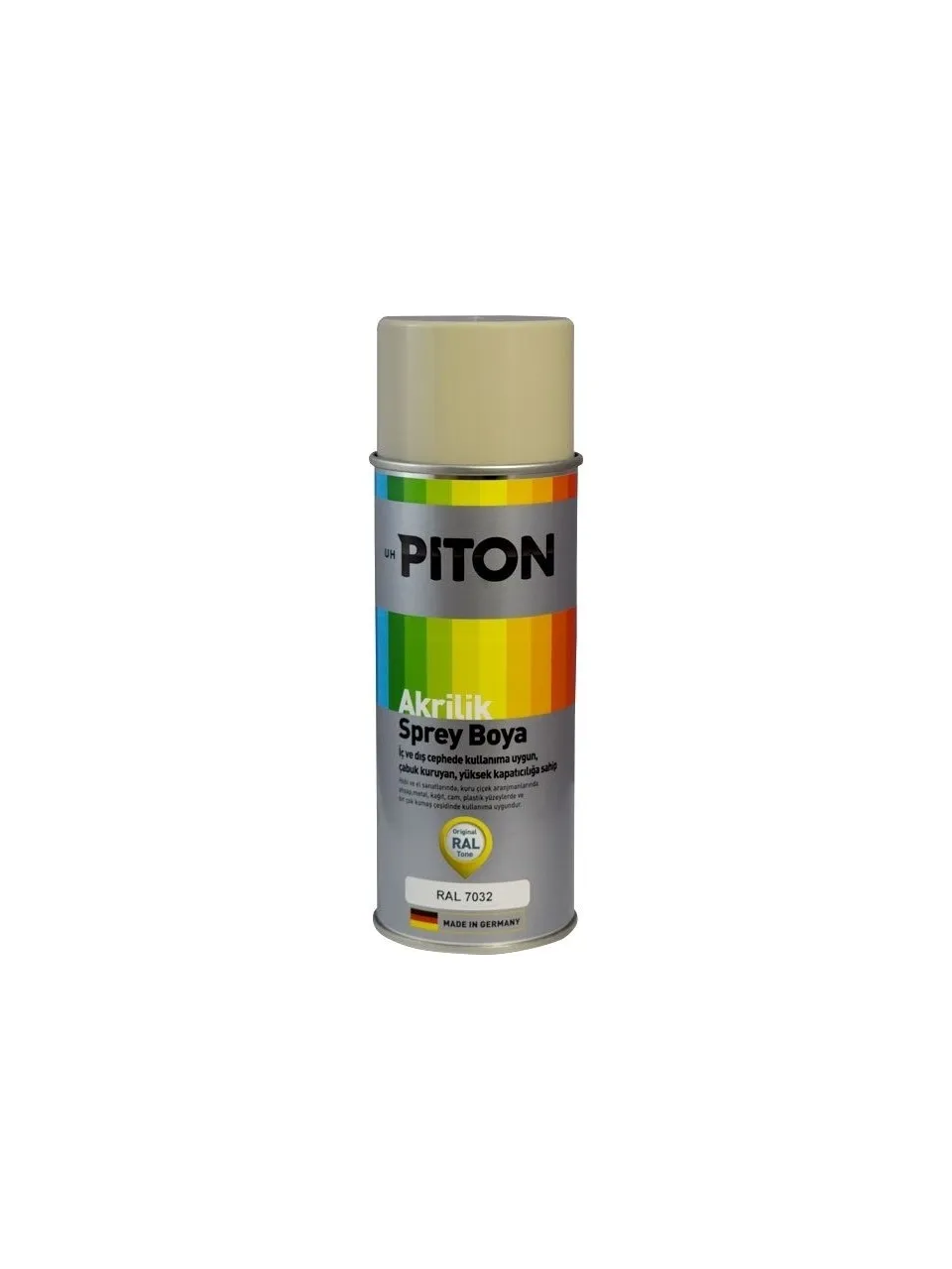 Piton Akrilik Boya Ral 7032 Taş Gri 400 ml Sprey Boya