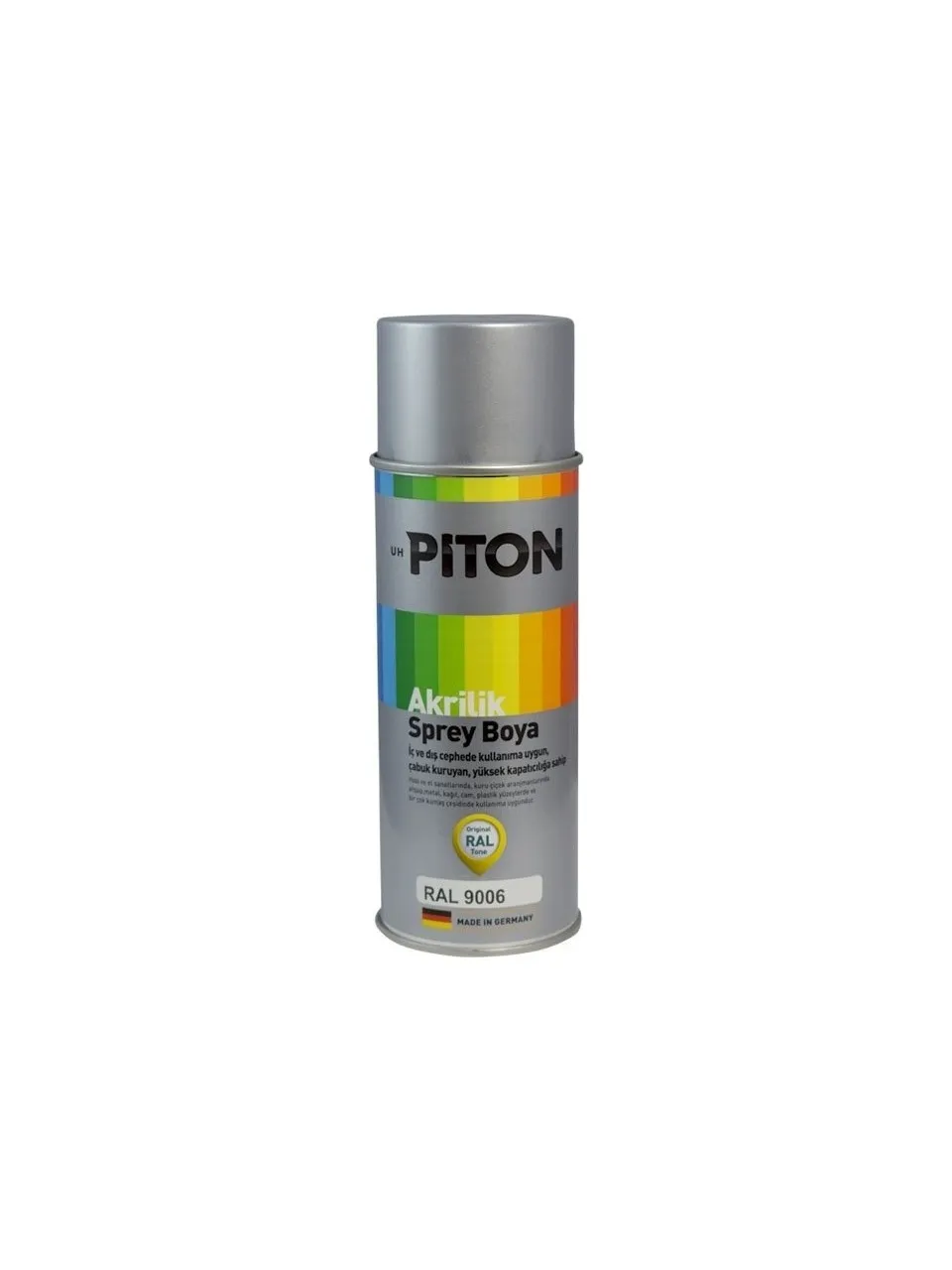Piton 400 ml Gümüş Gri Akrilik Sprey Boya