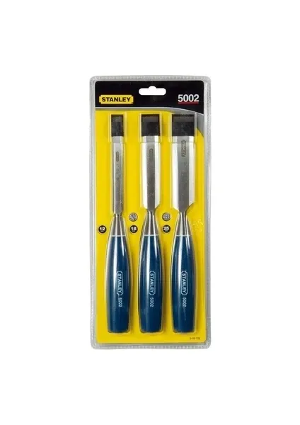 Stanley 0-16-128 İskarpela Seti, 3 PÇ, Mavi, 12,18,25 mm