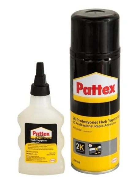 Pattex 2710708 2K Profesyonel Hızlı Sıvı Yapıştırıcı 200 + 50 ml