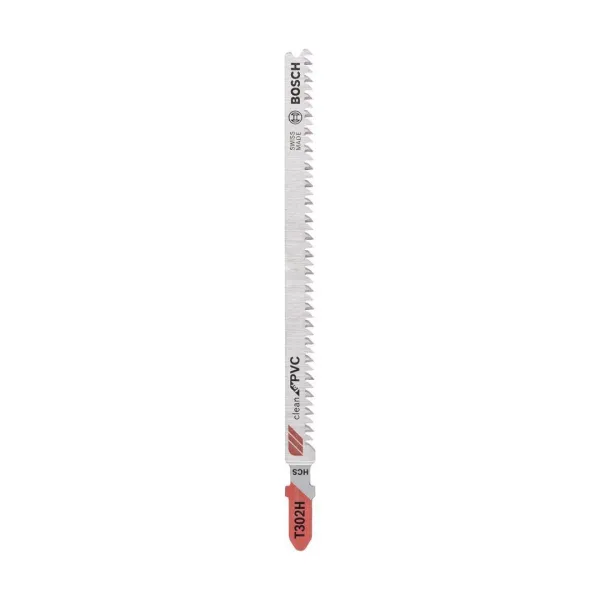 Bosch Temiz Kesim Serisi Pvc İçin T 302 H Dekupaj Testeresi Bıçağı - 5'Li Paket
