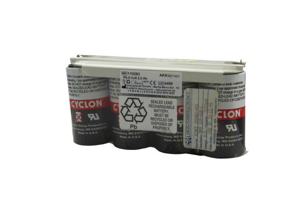 Blei Akku passend für Baxter PulsoxiMeter ASAT 8,0 Volt 2,5 Ah CE Konform