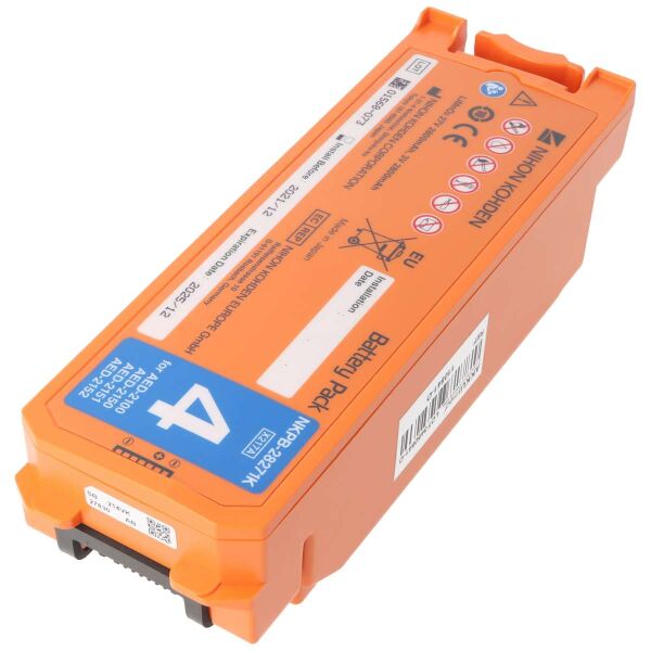 Original Nihon Kohden Lithiumbatterie für Defibrillator Cardiolife AED2100 ab SN 5001, AED2150, AED2151, AED2152