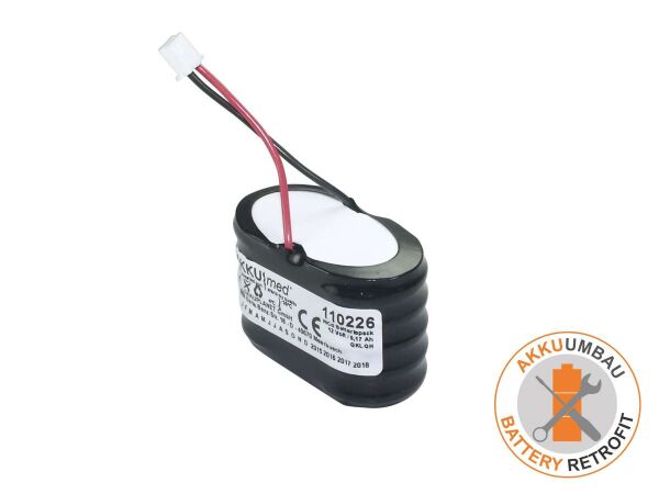 NiMH Akkuumbau passend für Imex Doppler DOP CT - Typ BT0022, BR0024